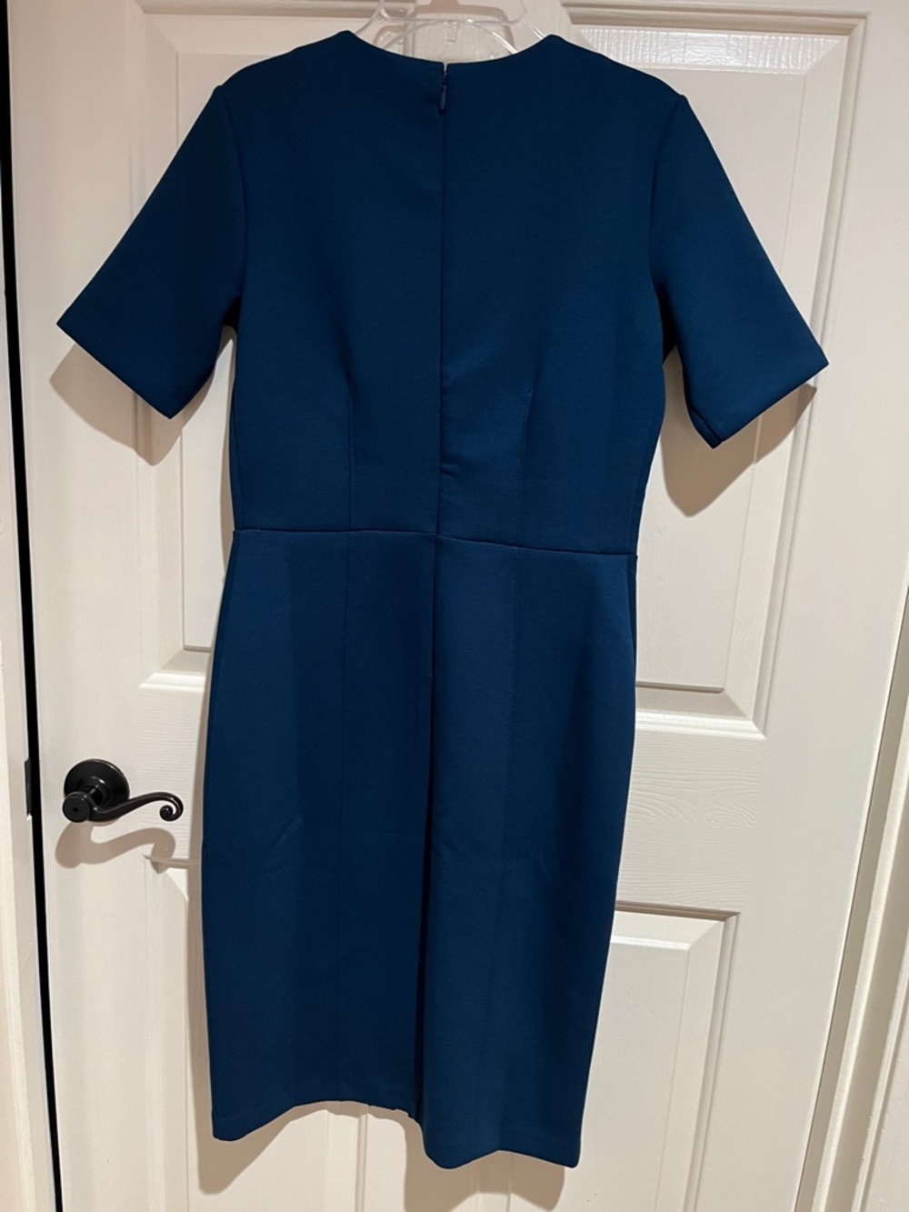 NWT Ann Taylor Teal Midi Sheath Dress - Picture 2 of 3